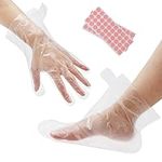 Segbeauty 200pcs Paraffin Wax Bath Liners, Plastic Socks for Moisturizing, Paraffin Baths Gloves for Hand, Foot Covers Pedicure Bags for Feet Thermal Therabath Hot Wax Therapy SPA Paraffin Wax Machine