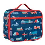 Wildkin Kids Insulated Lunch Box Bag for Boys & Girls, Reusable Kids Lunch Box is Perfect for Early Elementary Daycare School Travel, Ideal for Hot or Cold Snacks & Bento Boxes (Transportation)