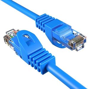 Cables Direct Online Cat5e 75FT Network Ethernet Patch Cable, 350Mhz Internet Wire, Compatible with PC, Laptop, Modem, Router, TVs, Printer Cord, Consoles for Home and Office, Blue