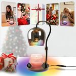 Hisummer Electric Adjustable Height Candle Warmer Lamp with RGB Mode, Dimmable Wine Glass Modern Candle Lamp Warmer Vintage Wax Warmer Lamp with 2 Bulbs, Lamp Candle Warmer for Jar Candles, Home Decor