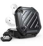 Supcase Unicorn Beetle Pro Series Full-Body Rugged Protective Case with Carabiner for Galaxy Buds Live (2020 Release), Black