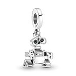 BEEUVIP Robot Dangle Charm 925 Sterling Silver Openwork Bead for Charm Bracelets and Necklaces with 5A Cubic Zirconia, Birthday Mothers Day Jewelry Gifts Women Girls