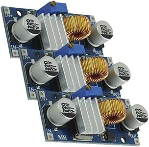 AZDelivery 3 pcs Conversor de Voltaje 5A 8-36V a 1.25-32V XL4015 Compatible con Arduino con E-Book Incluido!