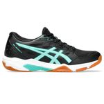 ASICS Women's Gel-Rocket 11 Volleyball Shoes, 6, Black/Illuminate Mint