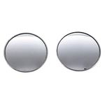 Senmubery 2 Pcs Round Stick-On Convex Blind Spot Mirror Set