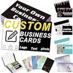 Custom Business Cards Customised with Logo Photo Personalised Business Cards Printable for Small Business Create Your Own Business Cards Front and Back 1000 500 200 100pcs(Design by Yourself)