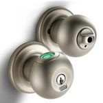 Fingerprint Door Lock, Smart Fingerprint Door Knob with Lock, Biometric Door Lock, Keyless Thumbprint Entry Door Lock for Bedrooms, Hotels, Apartments, Offices and Garages