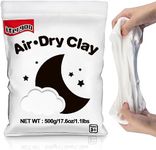 Ifergoo White Foam Modeling Clay- Moldable Cosplay, Air Dry, Squishy Molding Clay for Adult Arts & Craft Project, Fake Bake, Slime Supplies, 1.1LBS/500G (White)