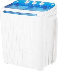 Omelaza Portable Washing Machine,18 lbs Capacity,Washer and Dryer Combo Machine for Homes & Apartments,Twin Tub Laundry Washer with Spin Cycle