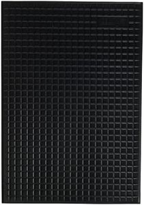 Unitec 74512, Tappetino a Nido d'Ape, 42 x 29 cm, Nero