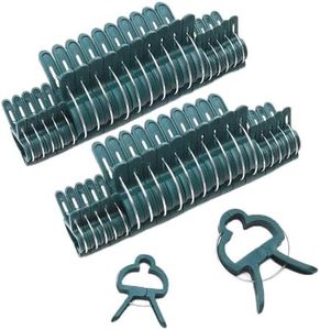 Sago Brothers 40 PCS Plant Clips Garden Clips for Tomato Cage, Tomatoes Clips Plant Support Clips for Bamboo Stakes, Climbing Plants, Vines, Gentle Plant & Flower Trellis Clips for Plant Stalks, Stems