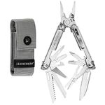 LEATHERMAN, FREE P4 Multitool with Magnetic Locking, One Size Hand Accessible Tools and Premium Nylon Sheath and Pocket Clip, Made in The USA