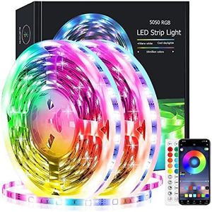 ZXMEAN Led Lights 100ft/30M,Ultra Long Music Sync Smart RGB LED Strip Lights with Bluetooth APP Control 44 Keys Remote, Color Changing Led Lights Strip for Bedroom Christmas Party Home Decoration