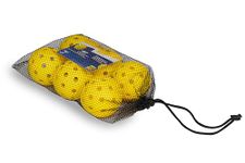YAIT Sports Gee-40 Pickleball Ball (Pack of 6) with Mesh Bag | 40 Precise Holes | Perfectly Balanced, Durable PP Material, True Flight | AIPA Approved Pickleball | Tournaments & Competitions (Yellow)