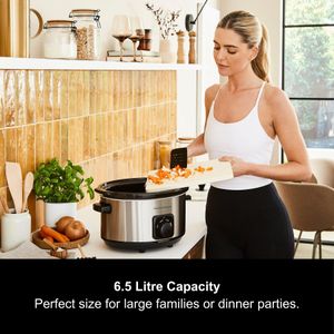 Morphy Richards 6.5L Slow Cooker – Large Capacity Electric Cooker
