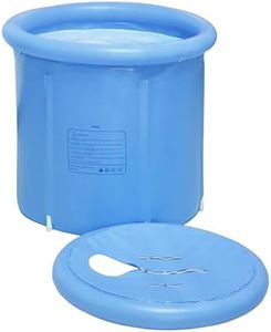 Irtree Inflatable Portable Bathtub - Foldable Plastic Bath Tub for Adult Bathroom - Large Size Soaking Spa for Adults