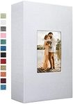 Vienrose Linen Photo Album 420 Pockets for 4x6 Photos Fabric Cover Photo Books Slip-in Picture Albums for Wedding Baby Vacation
