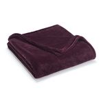 Vellux Sheared Mink Blanket King Size - Plush - Super Soft & Cozy - Heavy Weight - Comforter Alternate - Luxury Blanket (108x90 Inch, Wine)