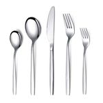 Berglander 30 Pieces Stainless Steel Cutlery Set, Flatware Set, Silverware Set, Tableware Set, Service for 6