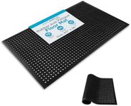 BIRDROCK HOME Rubber Anti Fatigue Floor Mat 36 x 60 in - Non-Slip, Waterproof, Padded Kitchen and Office Mat - Anti-Fatigue, Cushioned Rubber Foot Pad, Shock Absorbing, Easy Clean, Indoor Outdoor Use