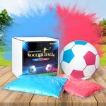 Heboland Revelacion de Sexo de Bebe 2 Big Bags of Pink and Blue Powder for Boy or Girl Baby Gender Reveal Ideas