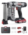 Electric Nail Gun, LINKNAL Cordless Brad Nailer Battery Powered,18 Gauge, 2×20V MAX Li-ion Batteries, Charger and 1000 Nails Included (L820-BN)