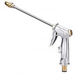 Garden Hose Nozzle, Adjustable High Pressure Metal Spray Gun, Leak Proof Spray Nozzle for Yard Work, Car Washing, Cleaning Work