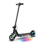 E-RIDES Electric Scooter,6.5'' Foldable Electric Scooter,Colorful Lights Kids Electric Scooters Max 8Mph,3-5 Miles of Range,Electric Scooter Kids LED Display