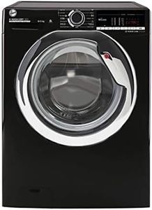 Hoover H-Wash 300 H3DS4855TACBE Freestanding Washer Dryer, WiFi Connected, 8 kg/5 kg Load, 1400 rpm, Black