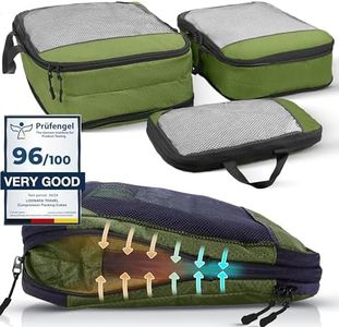 Compression Packing Cubes for Backpack and Suitcase - Safe space with Compression Cubes - Travel and Cruise Essentials - Compression Packing Cubes for Suitcases - Packing Cubes Compression Set