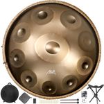 Hand Pan Drum,AKLOT 22 Inches D Minor Kurd 440Hz 10 Notes Premium Steel Handpan Drum Instrument for Adults