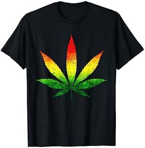 Divertida hoja de cáñamo de THC Weed Marihuana Camiseta