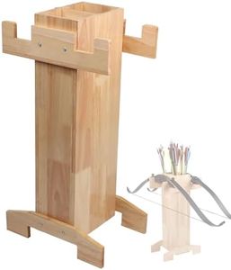 S F Wooden Arrow Holder Case Tube Quiver, Archery Recurve Bow Stand, Stable Shooting Rack