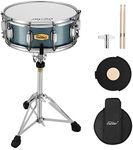 Eastar Snare Drum Set with Drum Sticks,for Beginners with Snare Drum Stand, Mute Pad, Snare Drum Bag, Drum Key, 14"X 5.5", Starry Blue