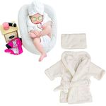 BabyMoon Spa New Born Baby Photography Shoot Props Costume | 3-6 Months | Spa White