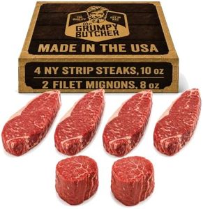 Grumpy Butcher Aged 6 Steak Sampler Set, USDA Choice Beef