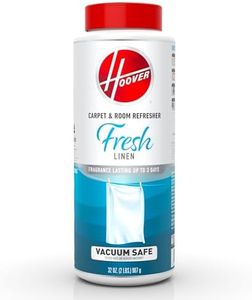 Hoover 32 oz Carpet & Room Refresher, Carpet Powder, Fresh Linen Scent, Vacuum Safe, Remove Odors, White, AH31210