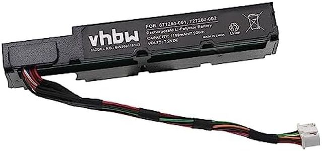 vhbw Batterie Compatible avec HP Smart Array P408i-a SR Controller, P408i-p SR Controller contrôleur Raid (1100mAh, 3,7V, Li-ION)
