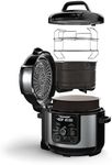 Ninja FD401 Foodi 12-in-1 Deluxe XL 8 qt. Pressure Cooker & Air Fryer that Steams, Slow Cooks, Sears, Sautes, Dehydrates & More, with 5 qt. Crisper Basket, Deluxe Reversible Rack & Recipe Book, Silver