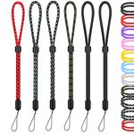 Hand Wrist Strap Lanyard, Hukado 6 Pack 8 inch Adjustable Nylon Wristlet Straps Keychain String for Cell Phone Case Holder, AirPods Pro 2 2022, Camera, Key, GoPro, USB Drive, Ski Glove (Multi-Color)