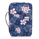 BSTKEY 300 Slots Pencil Case Pencil Wrap for Colored Pencils, Large Capacity Pencil Holder Pen Pouch Bag Stationery Organizer Case, Magnolia Flower Pattern (No Pencils)