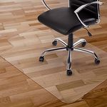 Kuyal Chair Mat, 2MM Rolling Chair Mat for Hardwood Floor, Transparent PVC Home Office Floor Protector Mat (36" X 48" with Lip)