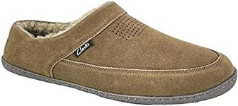 Clarks Mens Slipper Perforated Sued