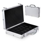 JTVTW Snooker Ball Carry Case for 2 1/16" Snooker Balls Holds 22 Balls Aluminium