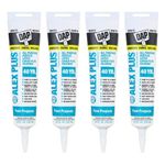 Dap 18128 Alex Plus Acrylic Latex Caulk Plus Silicone 5.5-Ounce - 4 Pack