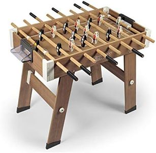 Smoby - Babyfoot Click and Goal - Structure Bois - Démontable et Transportable - Boite de Rangement et 2 Balles Incluses - A Partir de 8 Ans - Fabrication Française
