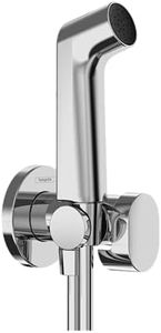 hansgrohe Bidette 29230000 Hand Shower S with 1 Water-Saving Jet Type (EcoSmart), Including Shut-Off Valve, Shower Holder and Shower Hose 1.25 m for Cold Water, Chrome