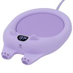 PUSEE Mug Warmer,Coffee Warmer for Desk Coffee Cup Warmer Auto Shut Off,Smart Candle Warmer with 3 Temp Settings,Electric Beverage Warmer Plate for Coffee,Cocoa,Tea,Water and Milk (Not Include Cup)