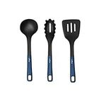 NutriChefKitchen Kitchen Nylon Cooking Utensils Set, Includes Soup Ladle, Pasta Fork, and Spatula, Works with Models: NCCW14SBLU & NCCW20SBLU-NutriChef NCCW14SBLUUTENS