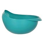 Clazkit Food Strainer Colander, Fruit Basket, Pasta Strainer, Vegetable Strainer, Kitchen Sieve, Washing Bowl, Unbreakable, (Color May Vary), Plastic - 11.3 x 18 x 24.1cm